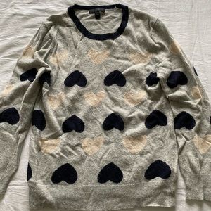 J.Crew Heart Sweater